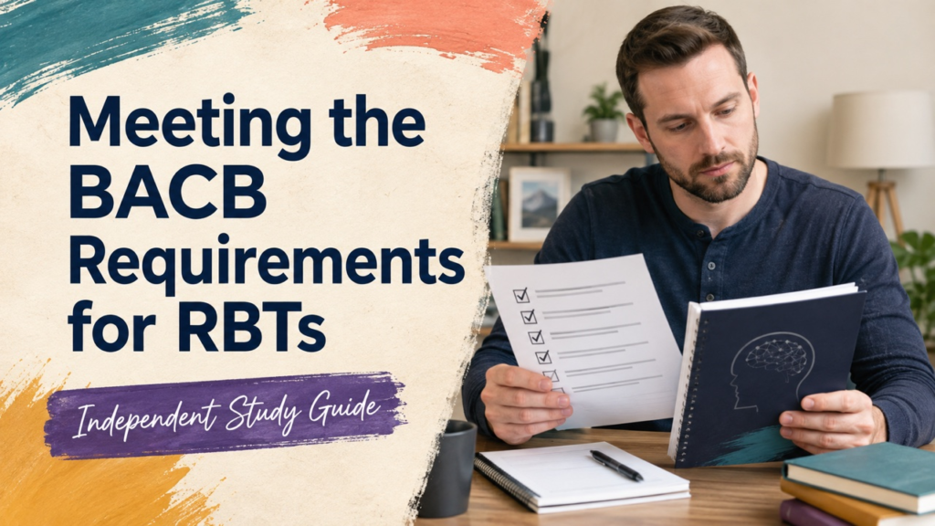 meeting the bacb requirements for rbts study guide with white adult RBT candidate