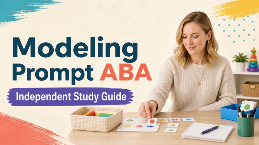 modeling prompt aba study guide with white adult RBT candidate