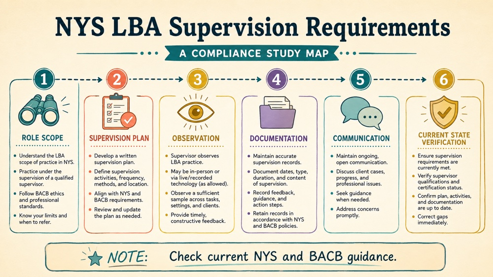 nys lba supervision requirements concept sequence for RBT study