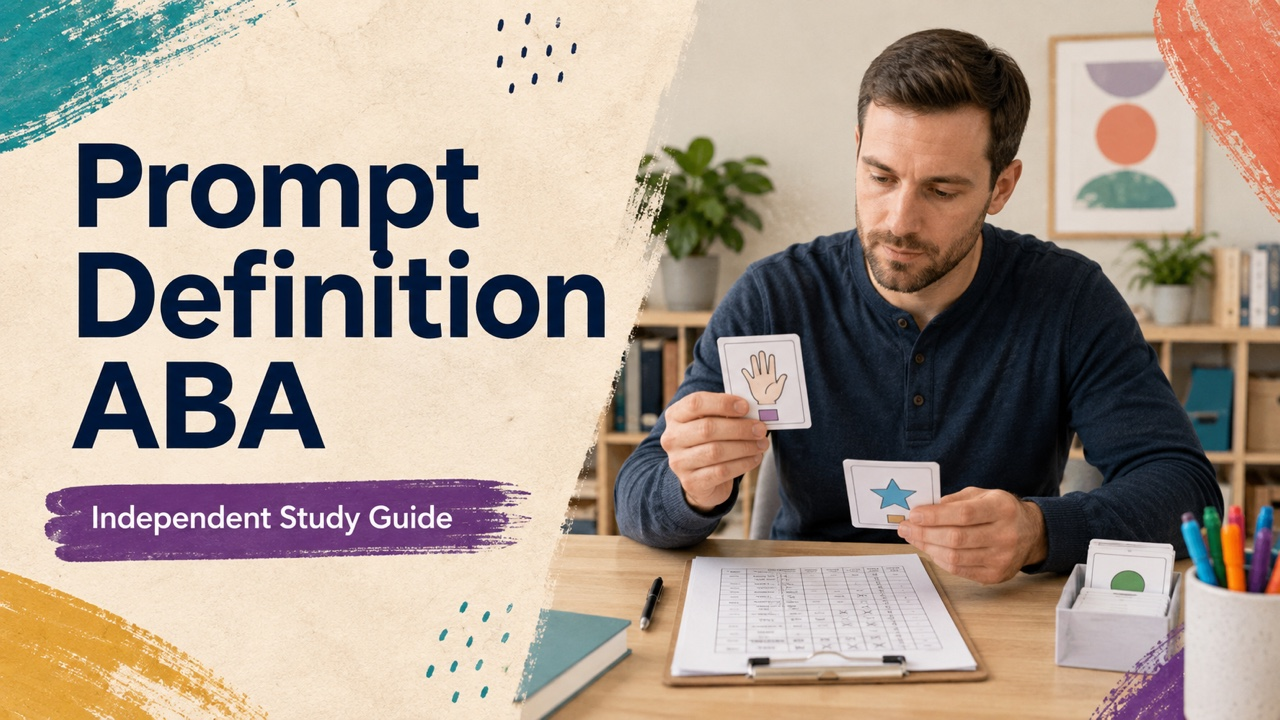 prompt definition aba study guide with white adult RBT candidate
