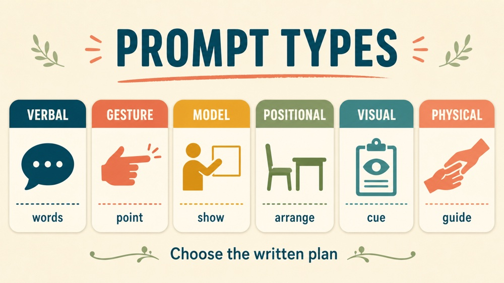 prompt levels aba: prompt types and least-to-most comparison