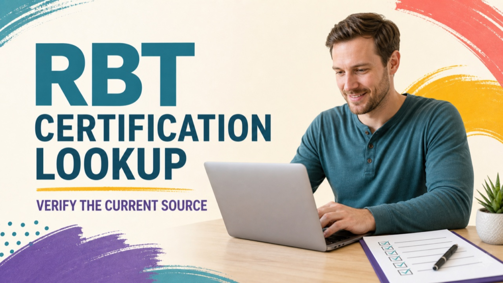 rbt certification lookup: original RBT study guide cover