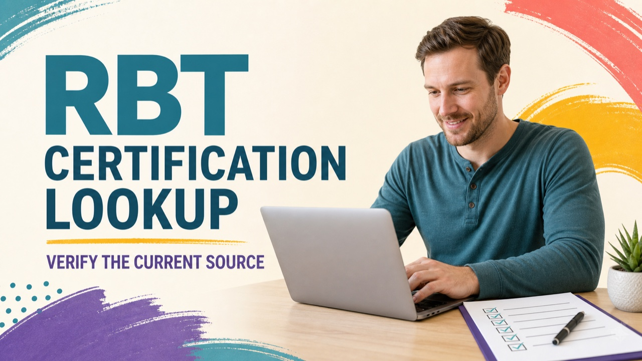 rbt certification lookup: original RBT study guide cover