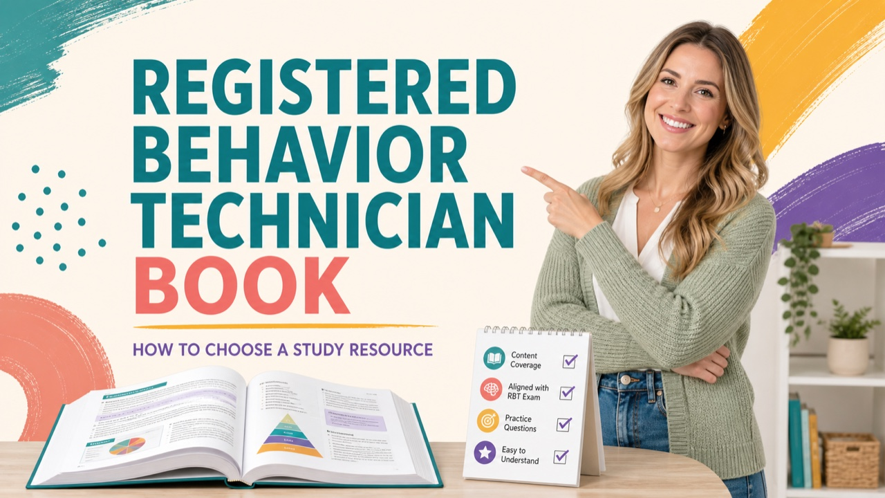 registered behavior technician book: original RBT study guide cover