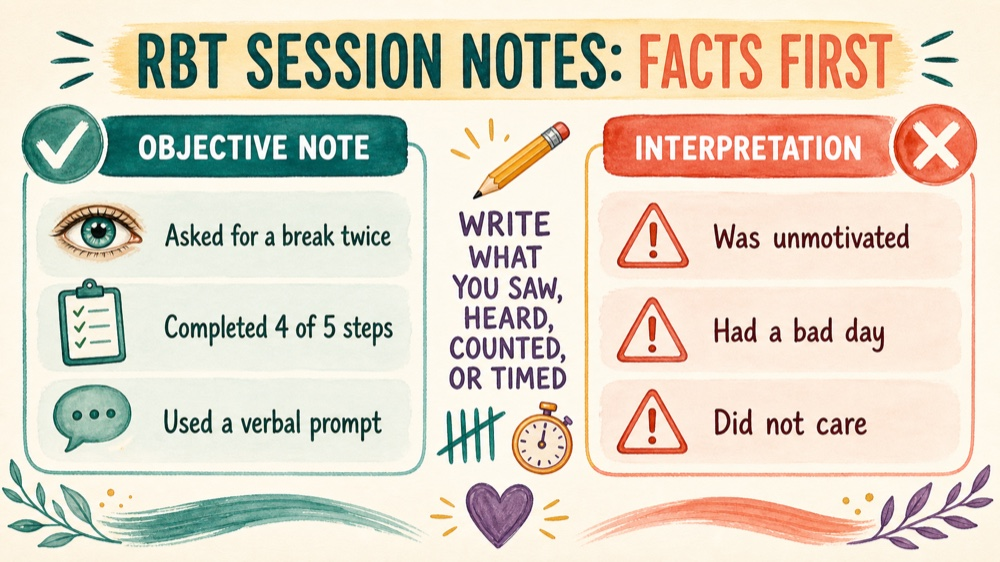 rbt session notes: decision rule infographic