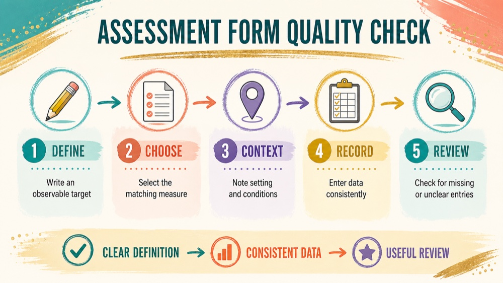 rbt assessment form: study checklist infographic