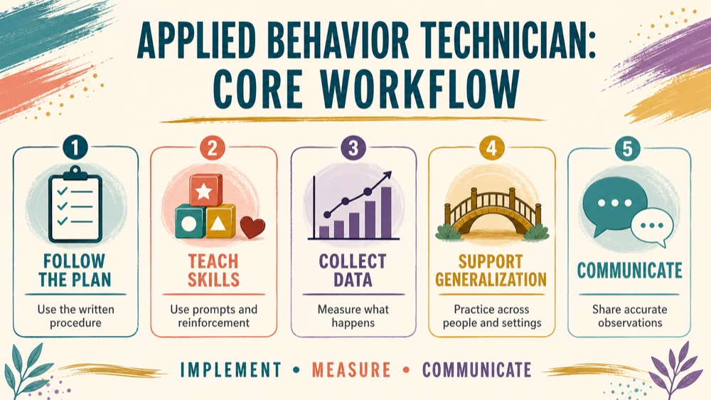 applied behavior technician: decision rule infographic