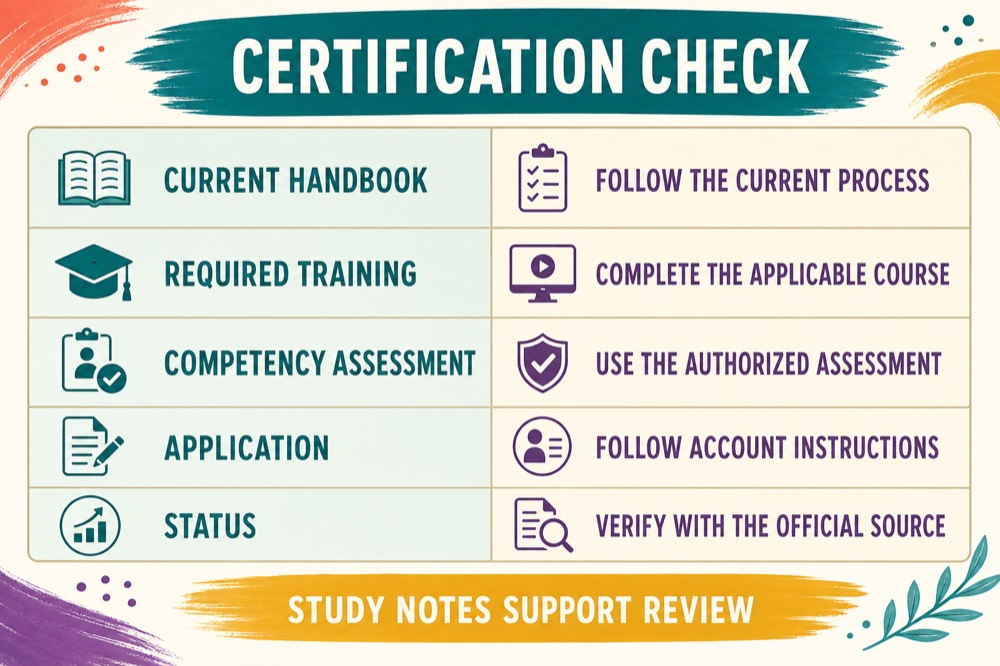 how do you get your rbt certification: study checklist infographic