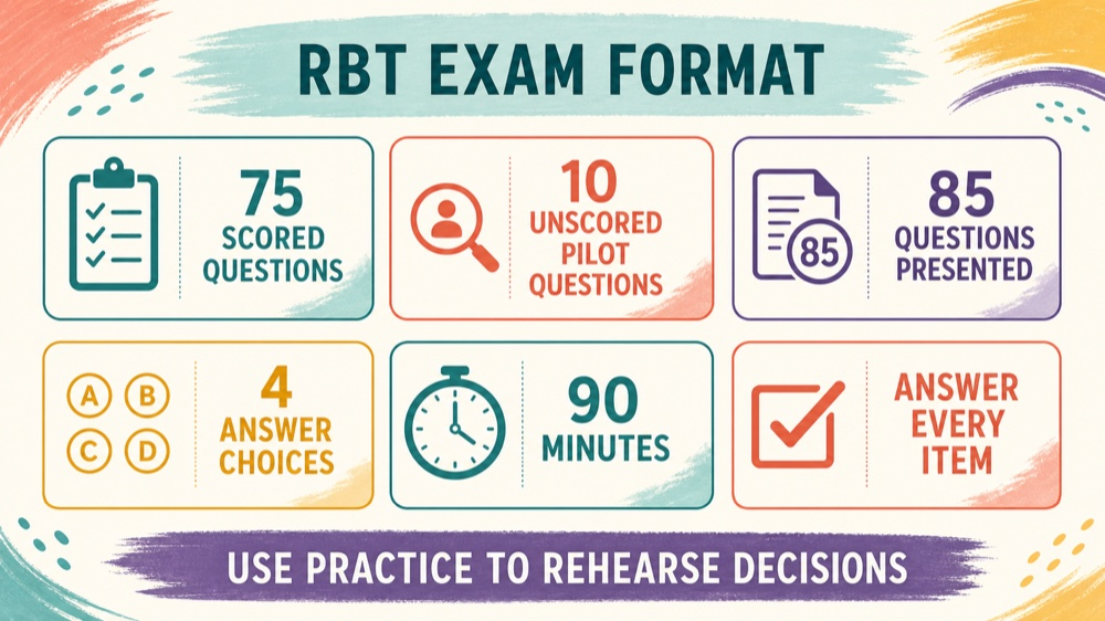 rbt examination: decision rule infographic