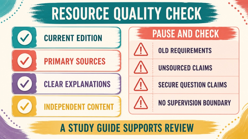 rbt resources: study checklist infographic