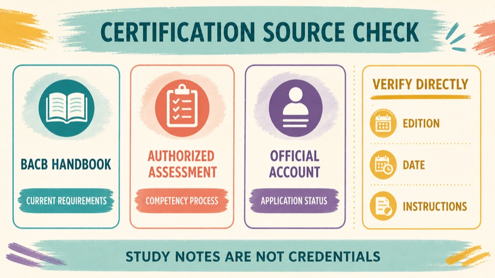 where can i get my registered behavior technician certification: study checklist infographic