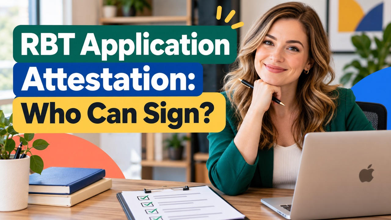 rbt application attestation signature and rbt application attestation who can sign checklist