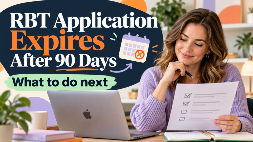 rbt application pending or expired and rbt application expires after 90 days status guide