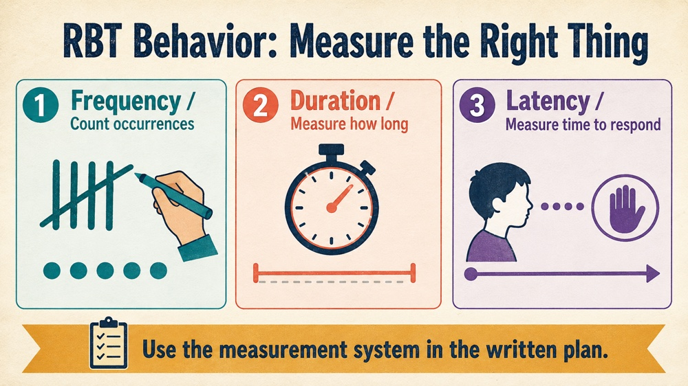 rbt behavior RBT study checklist infographic