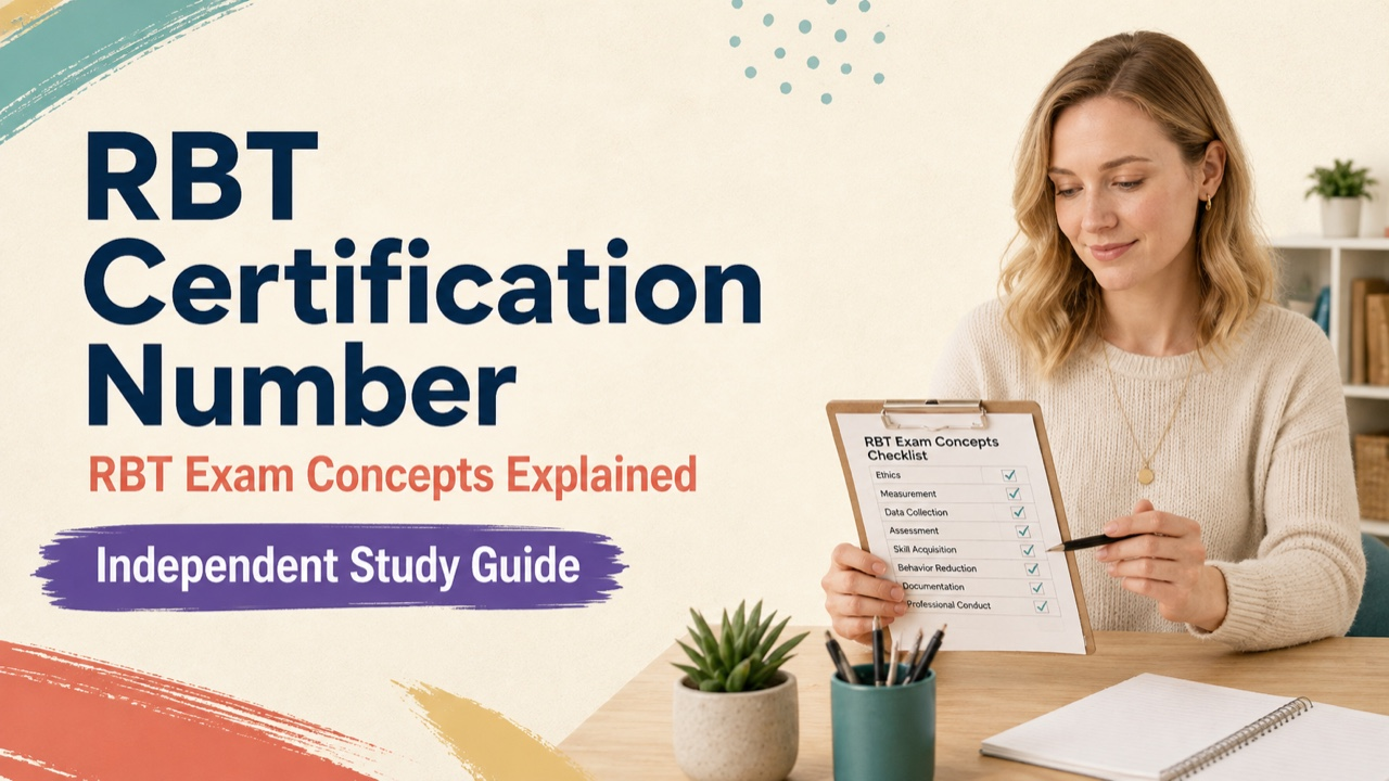 rbt certification number study guide with white adult RBT candidate