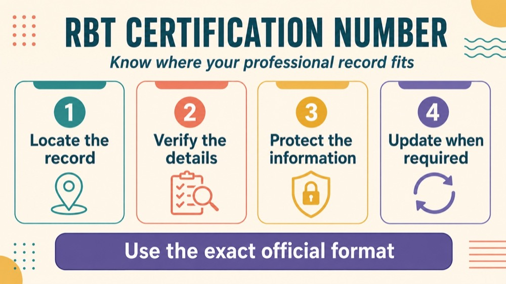 rbt certification number concept sequence for RBT study