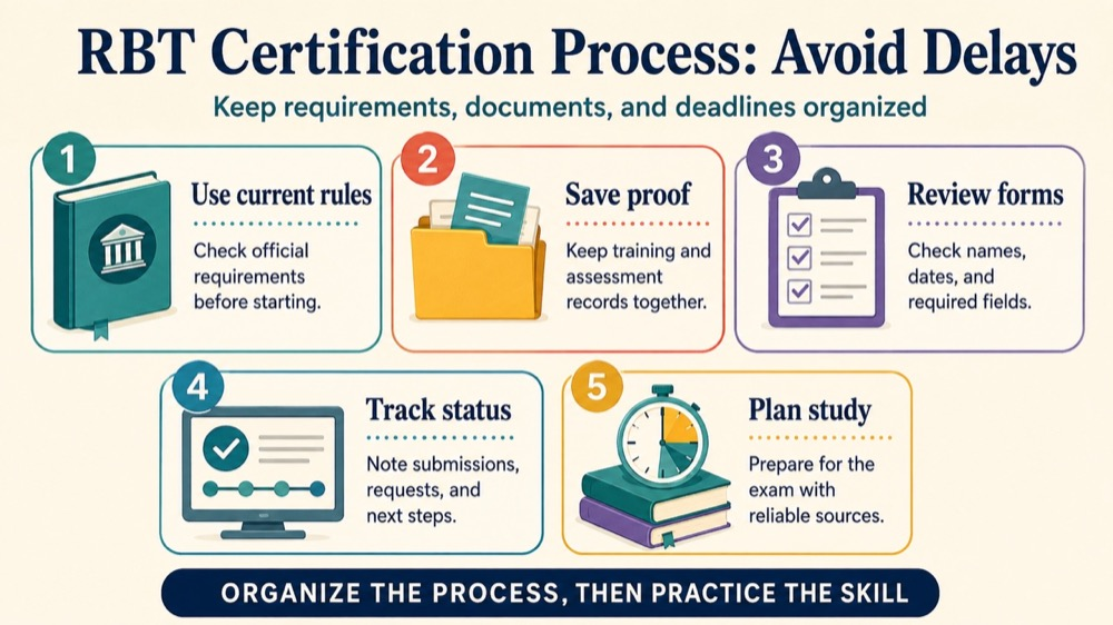 rbt certification process RBT study checklist