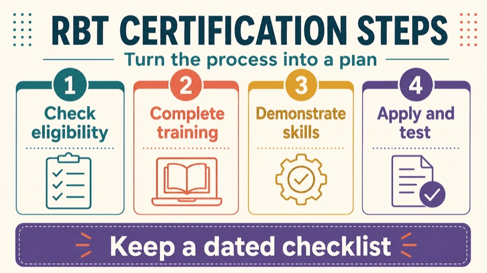 rbt certification steps concept sequence for RBT study
