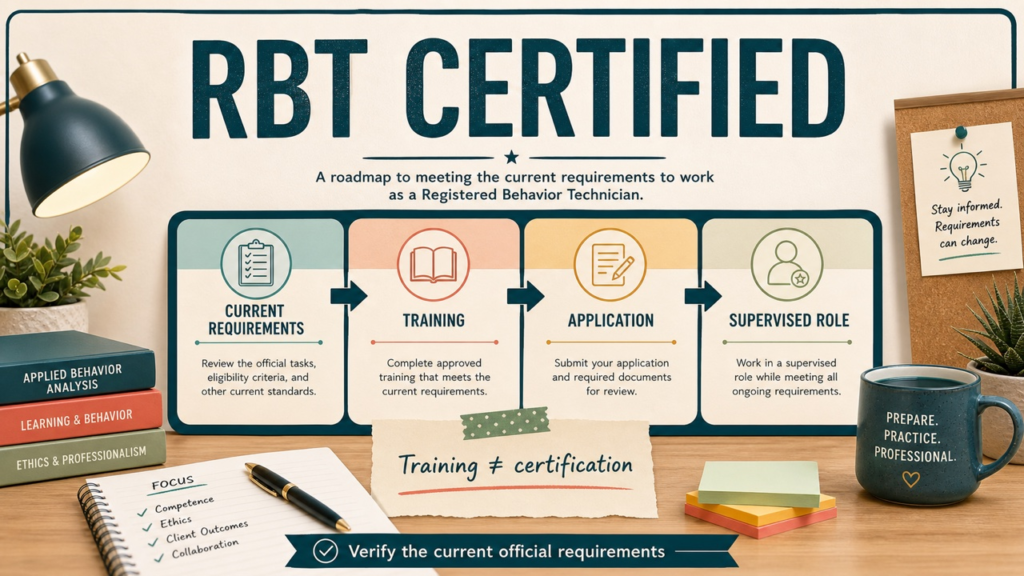 rbt certified cover: BACB credential and study pathway overview