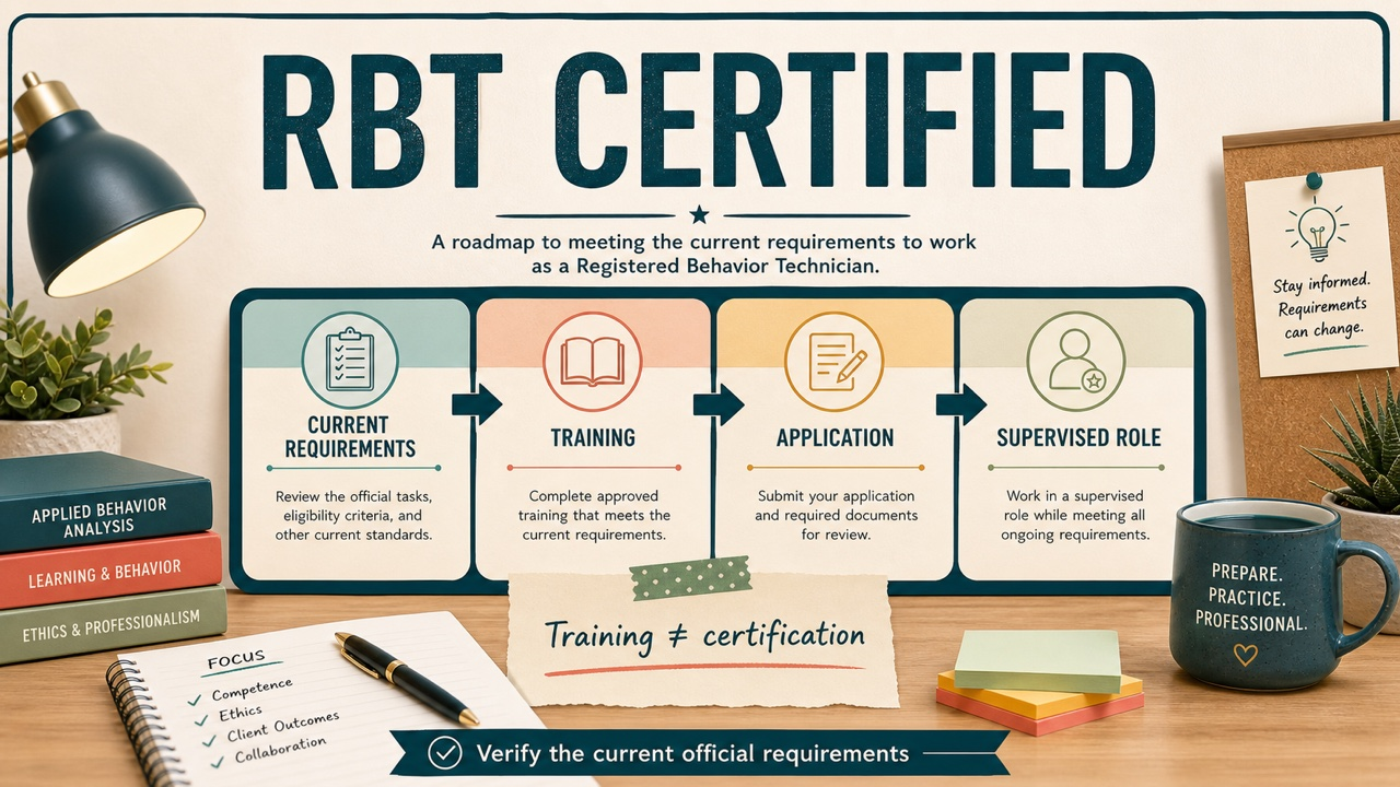 rbt certified cover: BACB credential and study pathway overview