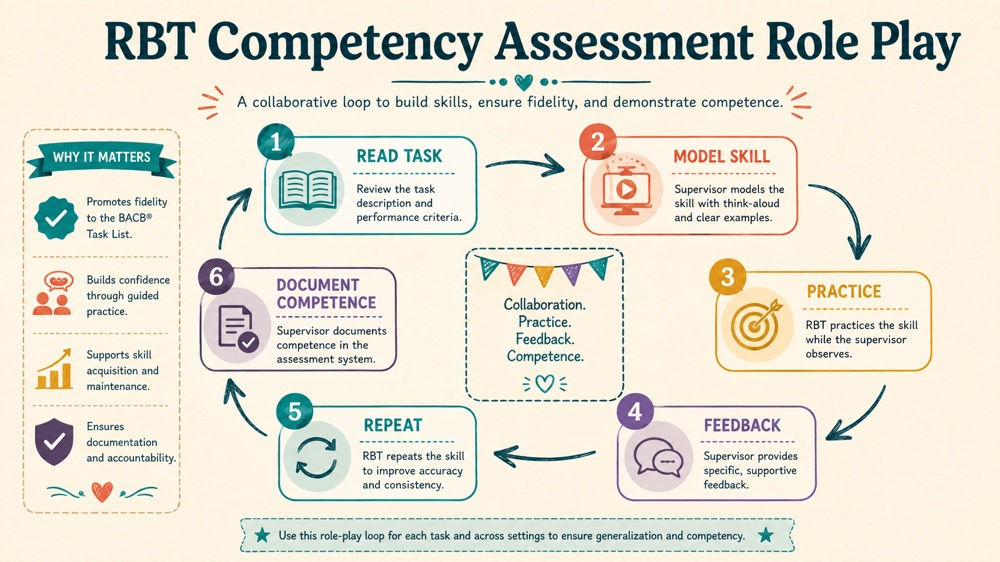 rbt competency assessment role play concept sequence for RBT study