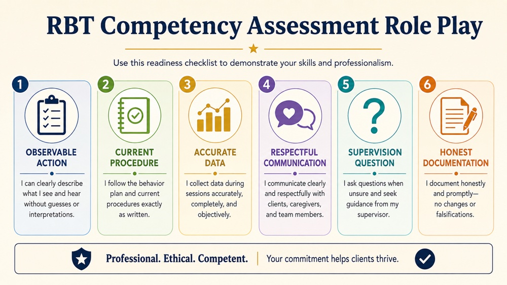 rbt competency assessment role play RBT study checklist