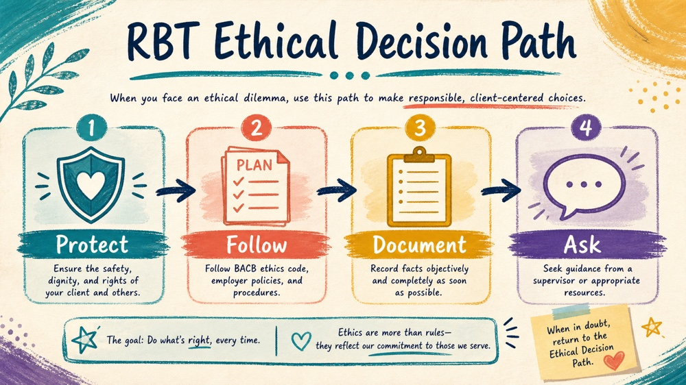 rbt ethical code concept sequence for RBT study