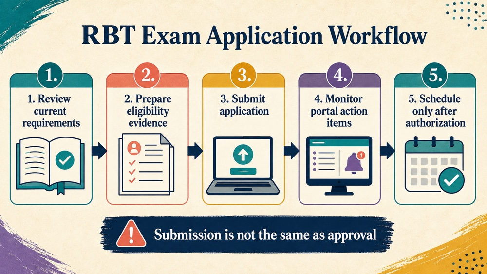 rbt exam application concept map for RBT study