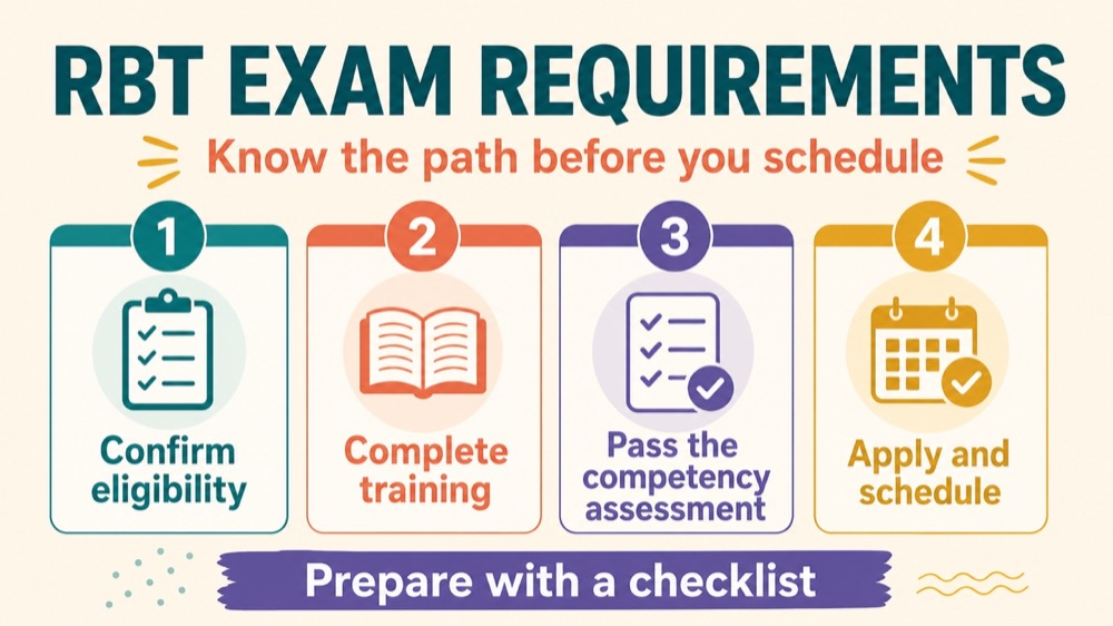 rbt exam requirements concept sequence for RBT study