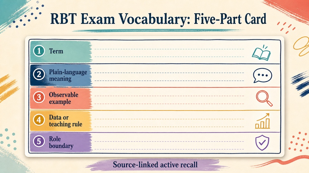 rbt exam vocabulary concept map for RBT study