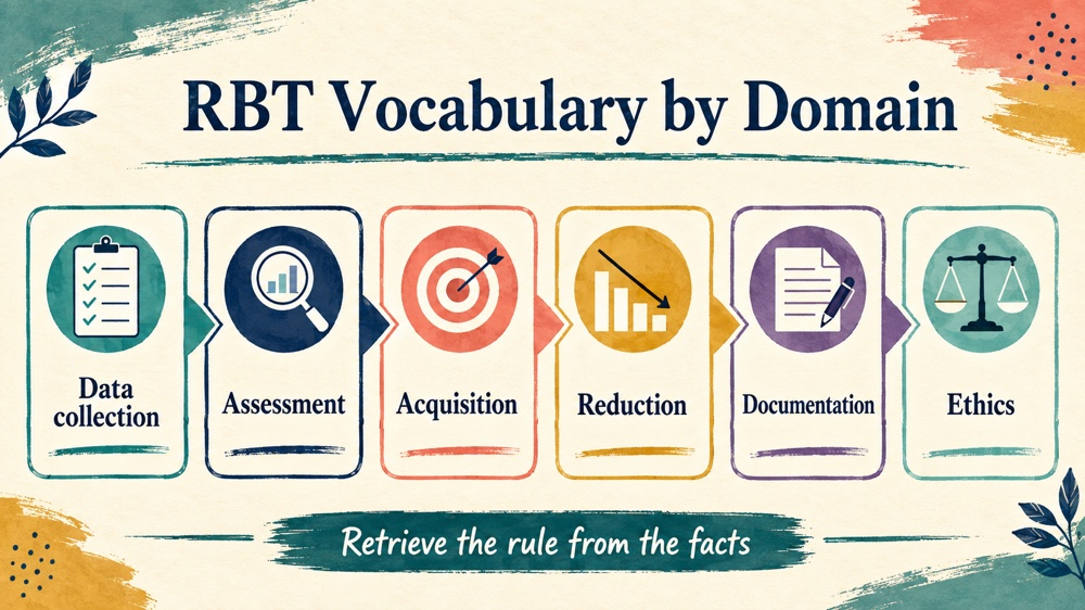 rbt exam vocabulary RBT study checklist infographic