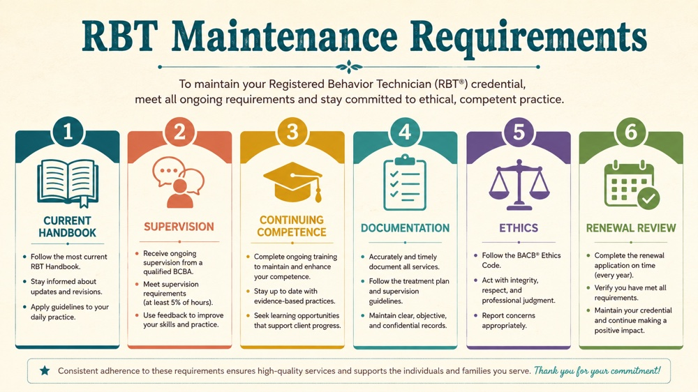rbt maintenance requirements concept sequence for RBT study