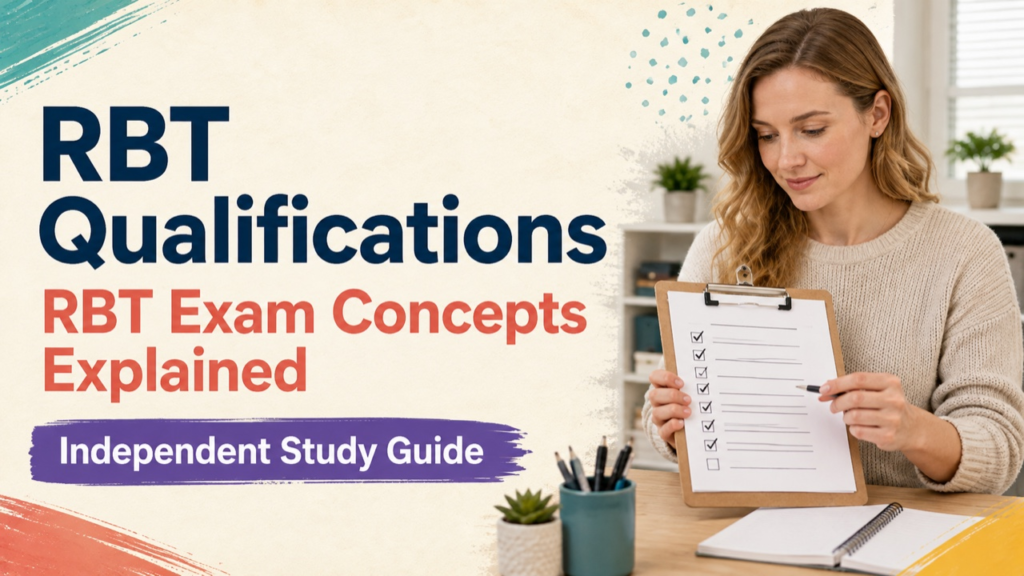 rbt qualifications study guide with white adult RBT candidate