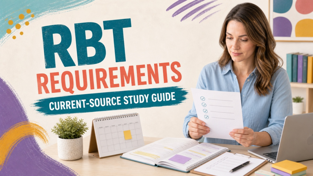 rbt requirements cover: learner reviews current application steps