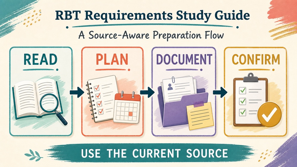 rbt requirements: source-aware preparation and document checklist