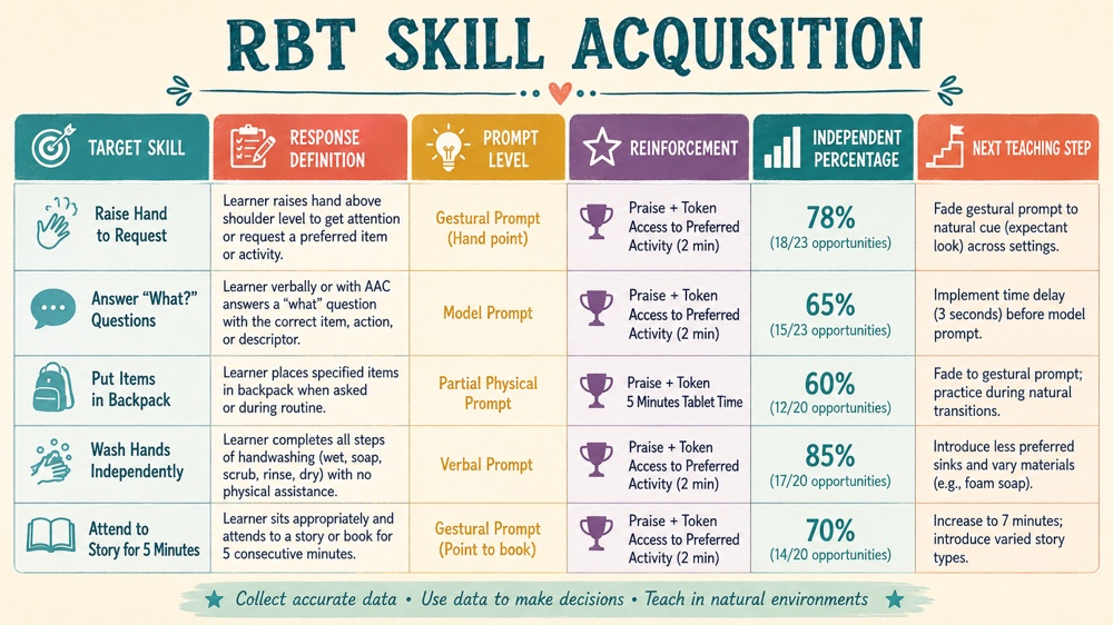 rbt skill acquisition RBT study checklist