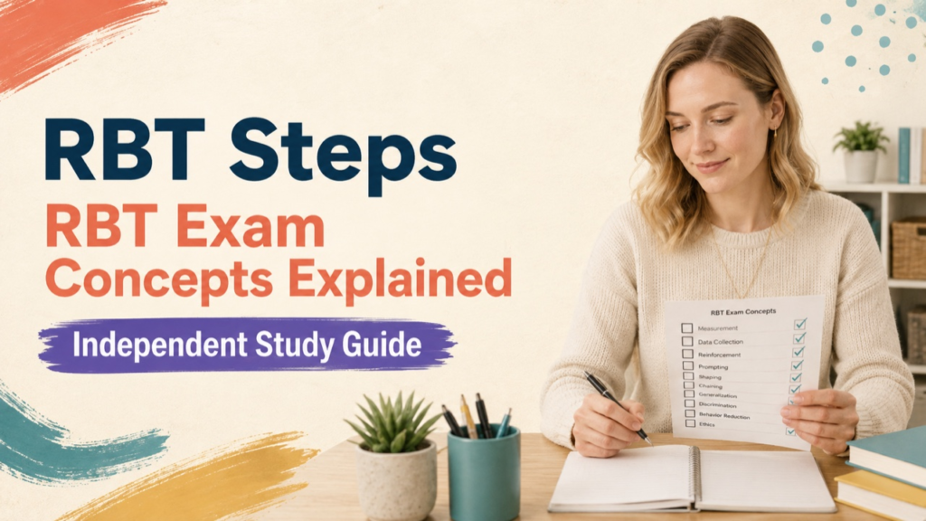 rbt steps study guide with white adult RBT candidate