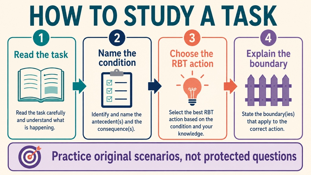 rbt task list 2.0 RBT study checklist infographic