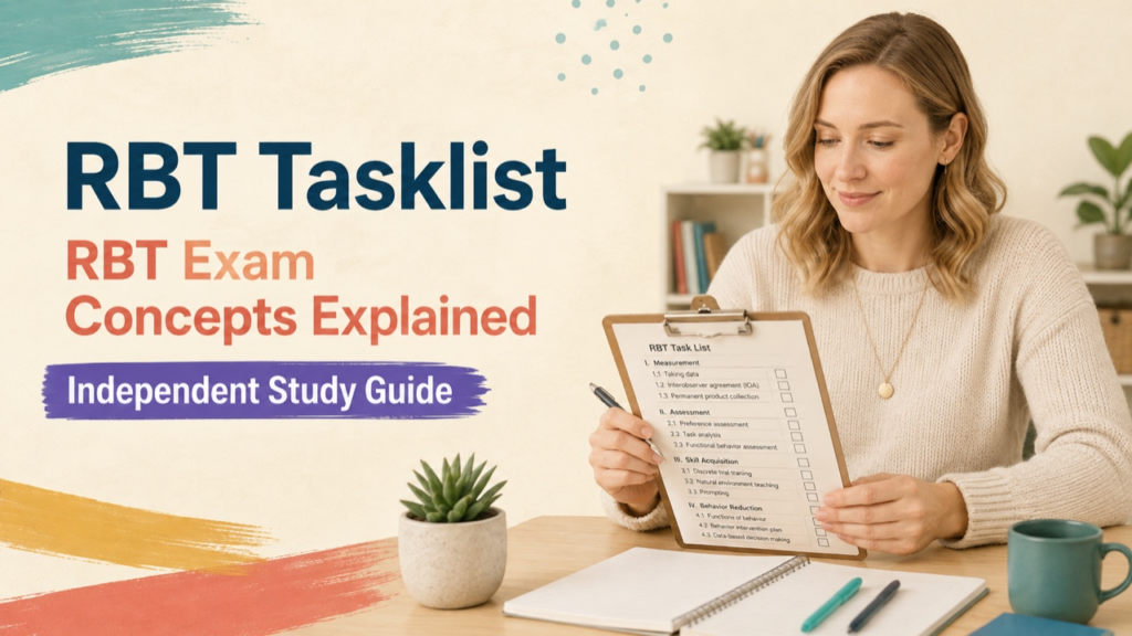 rbt tasklist study guide with white adult RBT candidate
