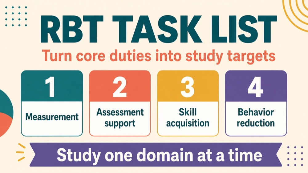 rbt tasklist concept sequence for RBT study