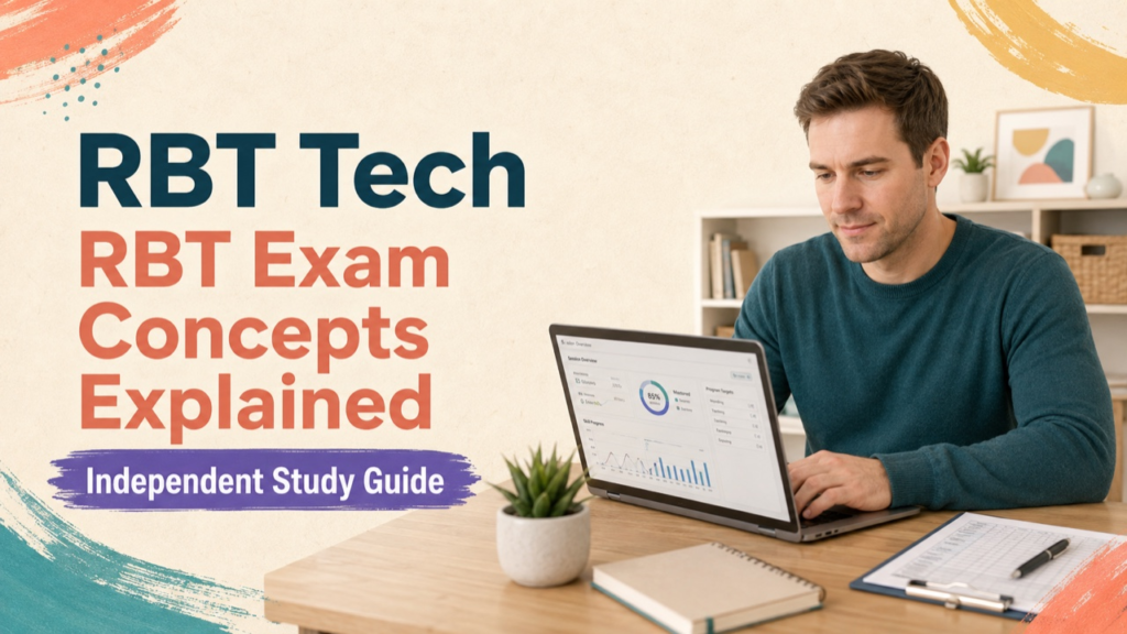 rbt tech study guide with white adult RBT candidate