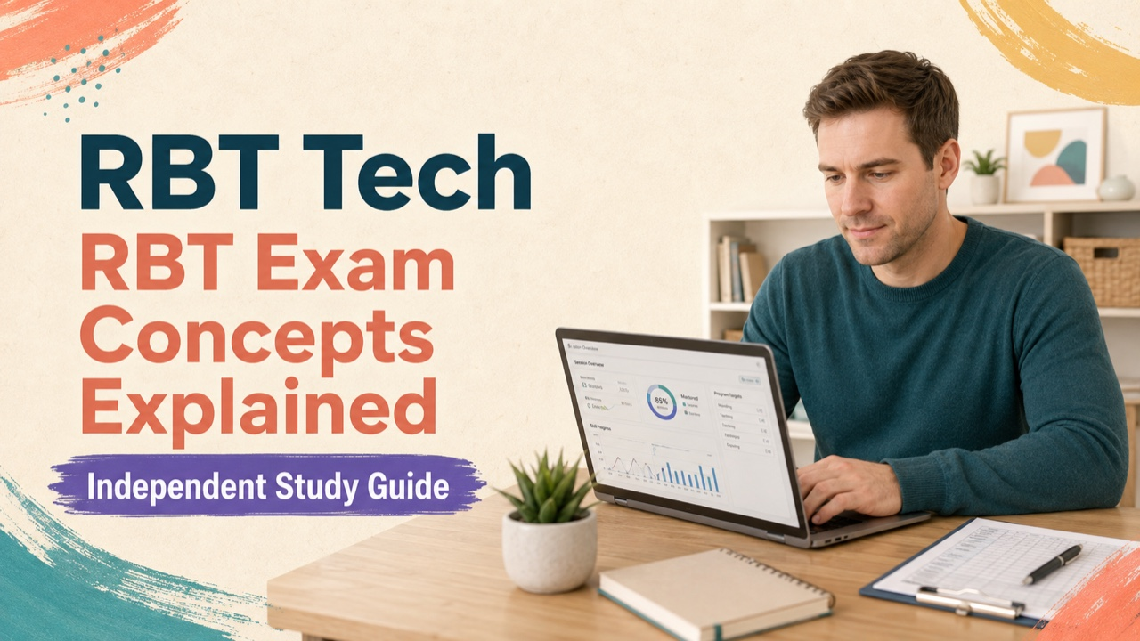 rbt tech study guide with white adult RBT candidate