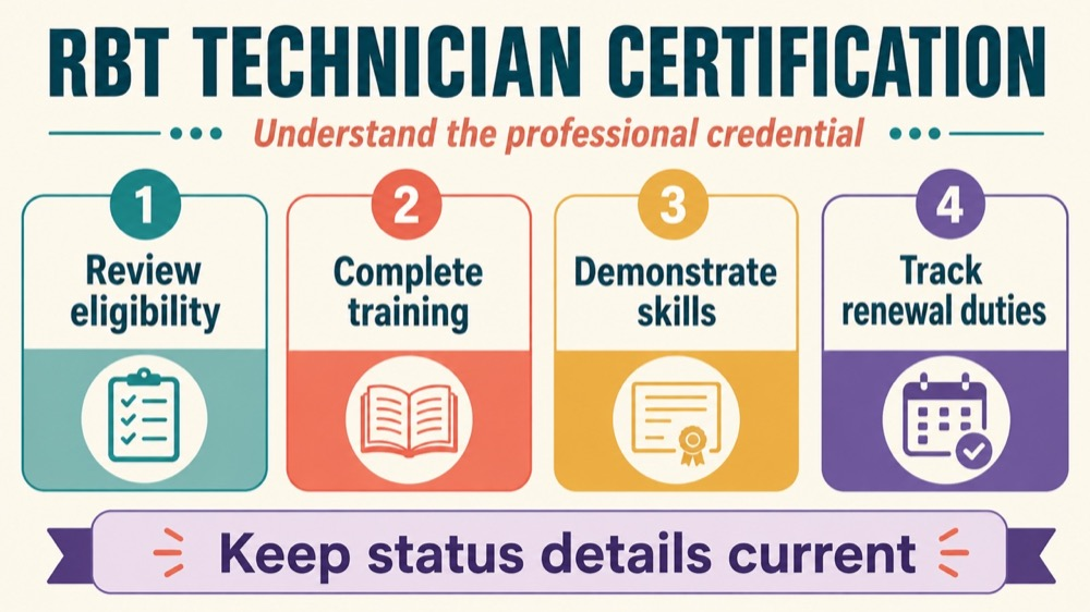 rbt technician certification concept sequence for RBT study