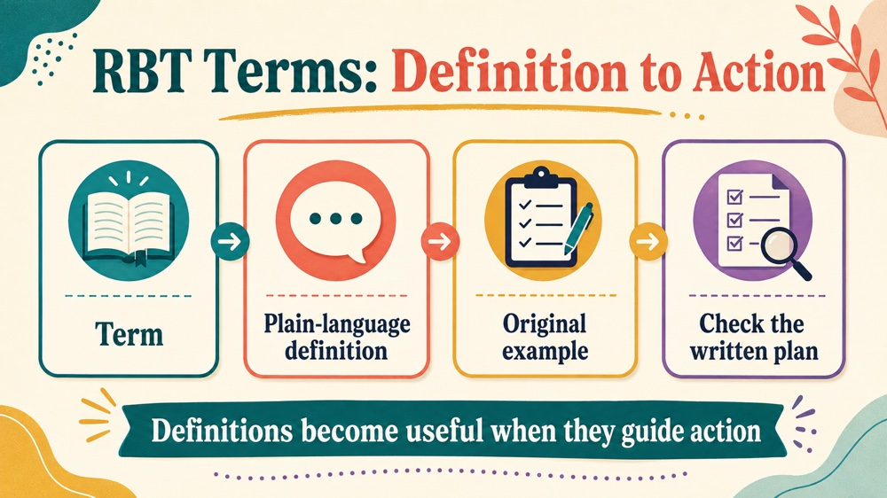 rbt terms and definitions printable free concept map for RBT study