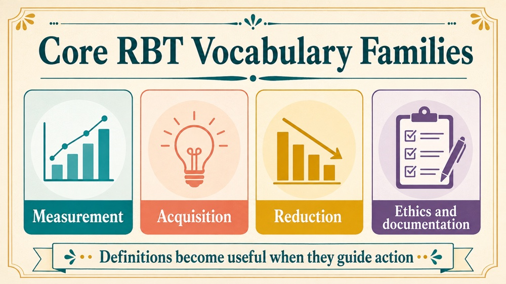 rbt terms and definitions printable free RBT study checklist infographic