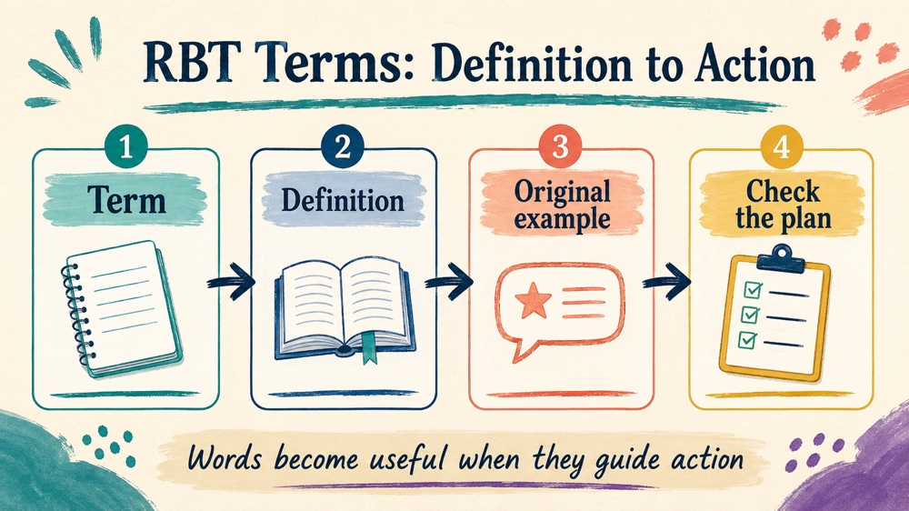 rbt terms and definitions printable concept map for RBT study