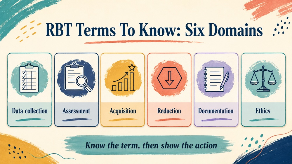 rbt terms to know concept map for RBT study