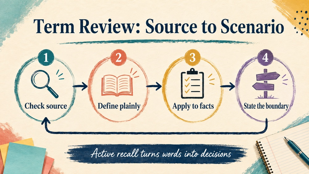 rbt terms to know RBT study checklist infographic