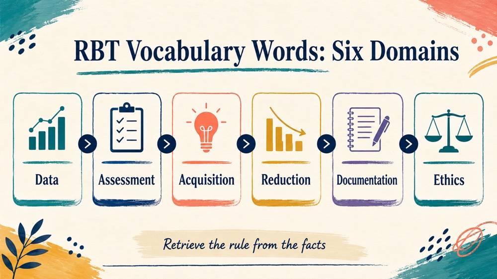 rbt vocabulary words concept map for RBT study