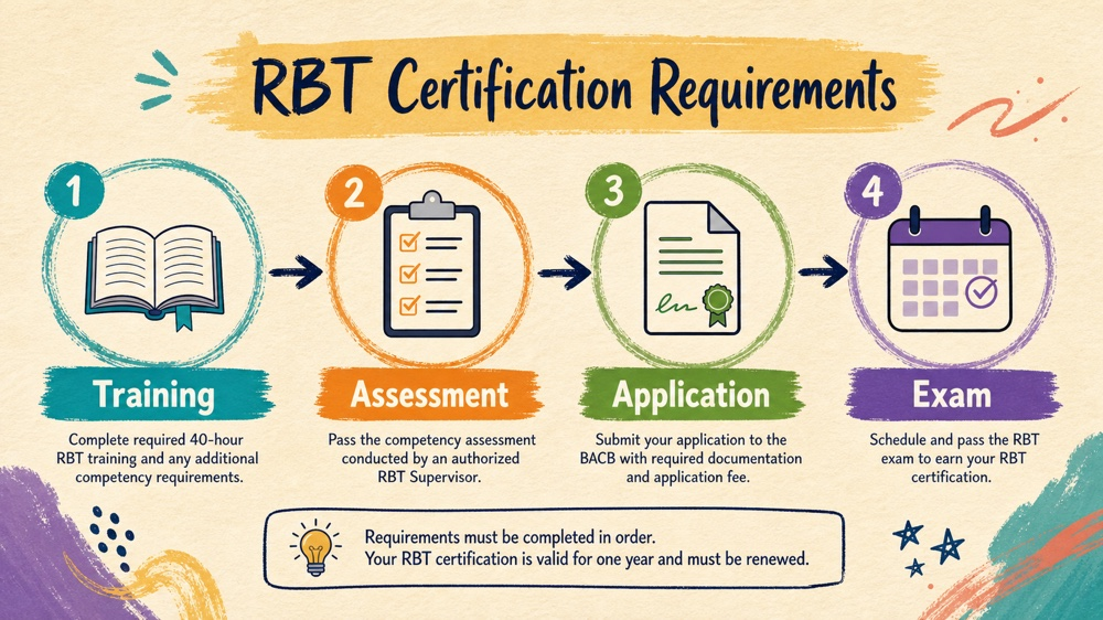registered behavior technician certification requirements concept sequence for RBT study